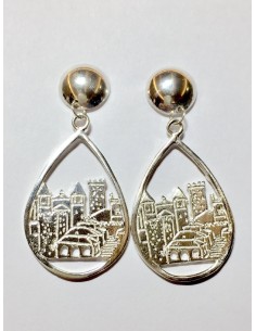 PENDIENTES PLATA DE LEY CACERES CON  CIERRE PRESIO