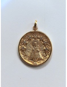 MEDALLA VIRGEN GUADALUPE EN PLATA 30MM