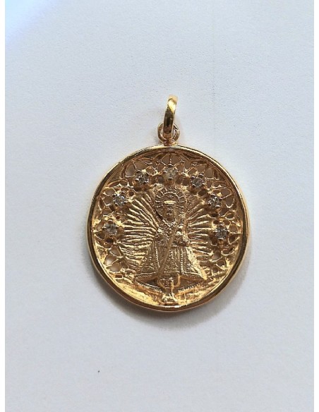 MEDALLA VIRGEN GUADALUPE EN PLATA 30MM